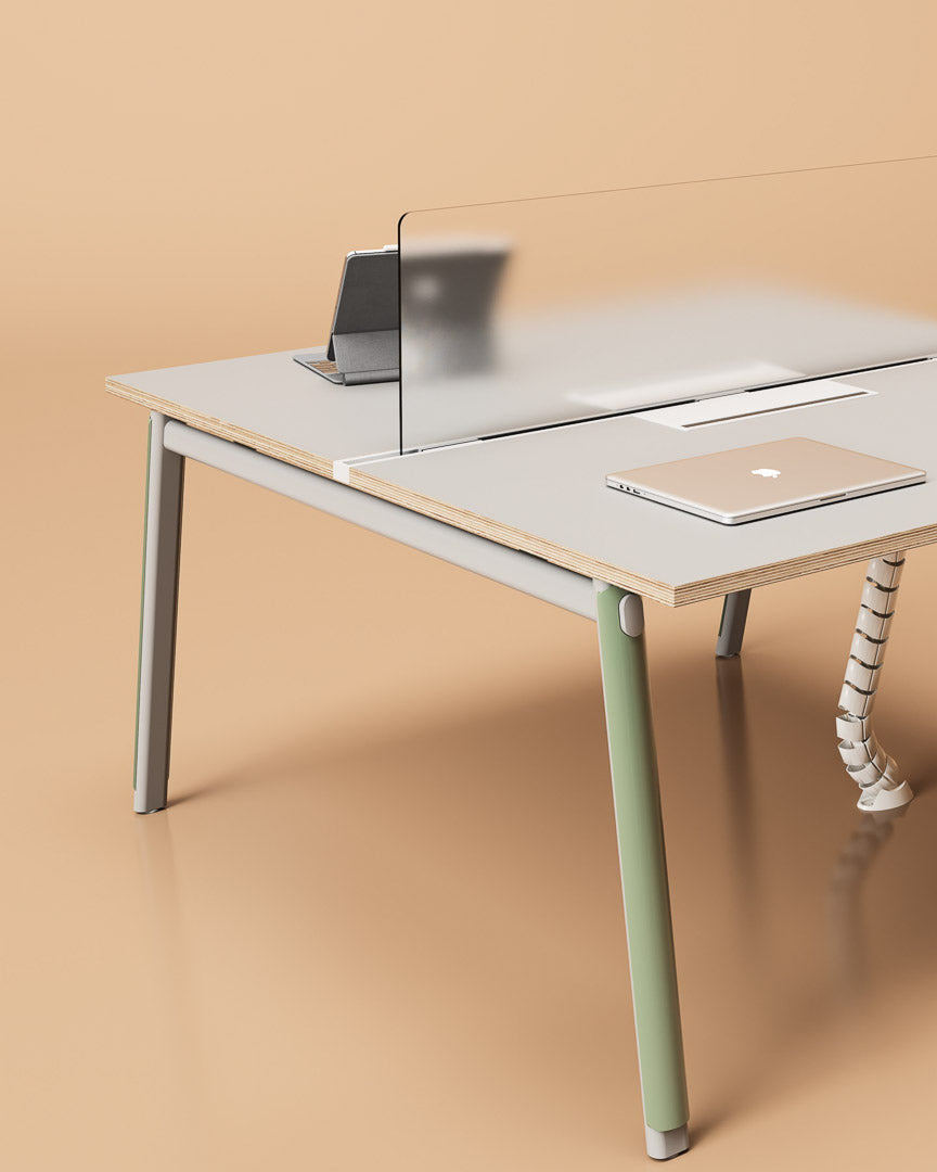 Arc Workstation by UFOU - Fixed Height Workstation with customisable colours