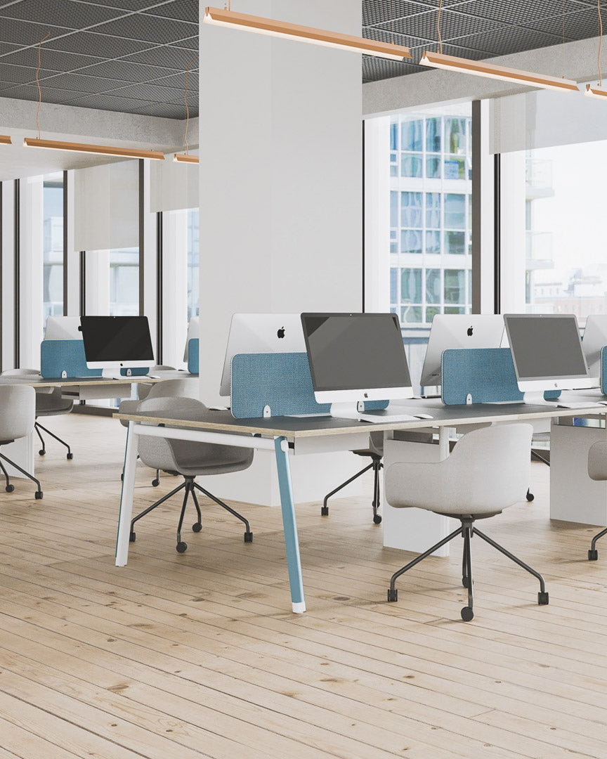 Arc Workstation by UFOU - Fixed Height Workstation with customisable colours